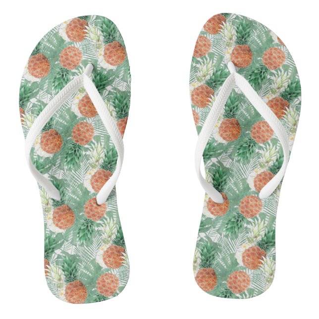Tongs Ananas, couple doux. (Semelle)