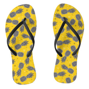 Tongs Ananas sur l'or