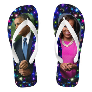 TONGS ANCIEN PRÉSIDENT OBAMA ET MICHELLE