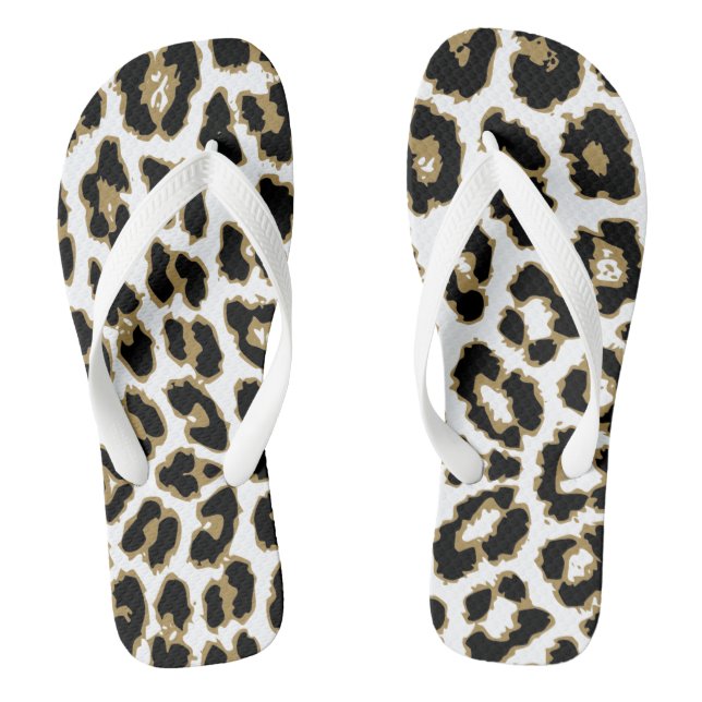 Tongs Animal Leopard Cheetah Imprimer Motif (Semelle)