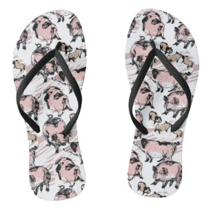 Tongs Année du Cochon Chinois 2019 Choix Original Couleu