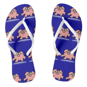 Tongs Anniversaire année de cochon de dessin animé drôle