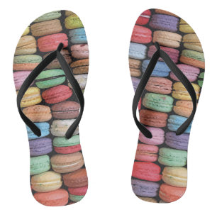Tongs Arc-en-ciel de Macaron français empilé