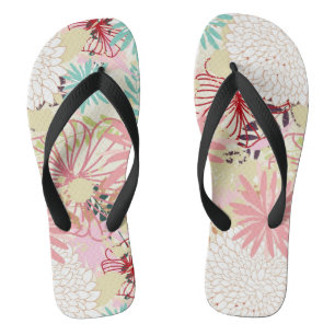 Tongs Arrière - plan floral 4