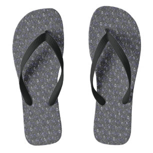 Tongs Arrosage sur métal gris bleu