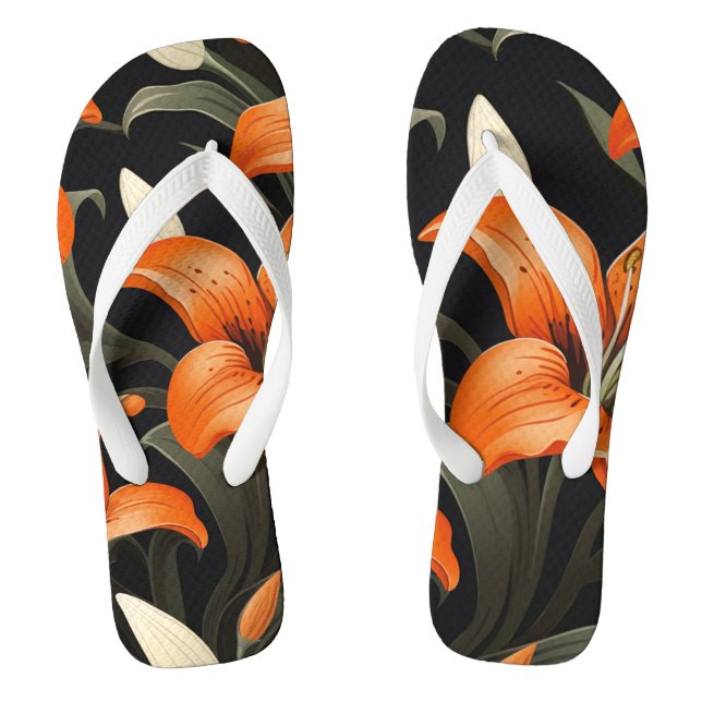 TONGS ART FLORAL #1 (Semelle)
