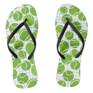 Tongs Attrapez le Motif de Tennis Balls