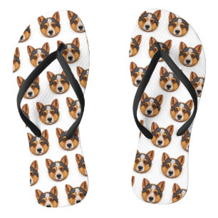 Tongs Australian Cattle Dog 3D inspiré
