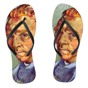 Tongs Autoportrait de Vincent Van Gogh sans barbe Art