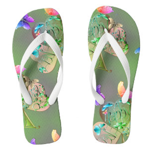 Tongs "Ayez une joyeuse St Patrick's" Tournes Shamrocks