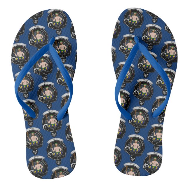 Tongs Badge De Clan De Bois Fou Flip Flops (Semelle)
