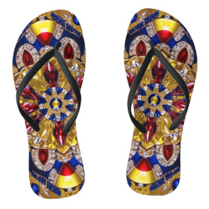 Tongs Bagues minces pour adultes aux couleurs colombienn