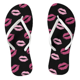 Tongs Baisers roses