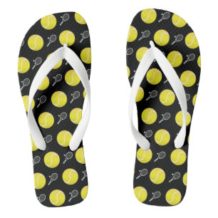 Tongs Balles de tennis et raquettes Design simple sur le
