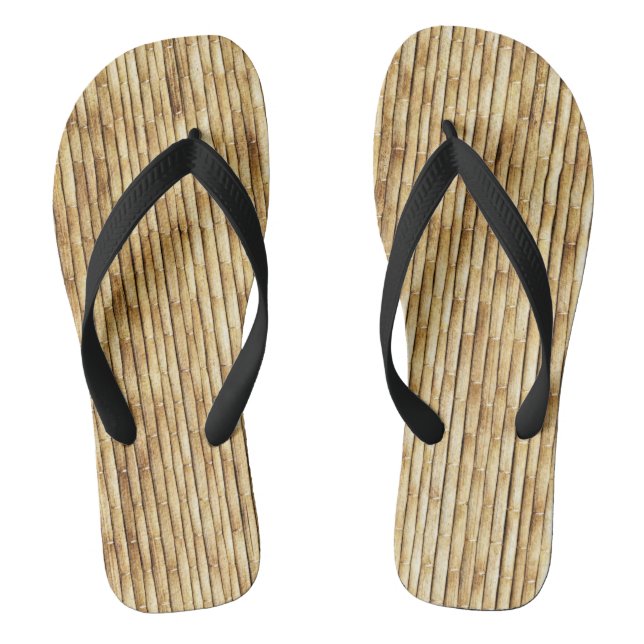TONGS BAMBOU BEIGE LUMINEUX (Semelle)