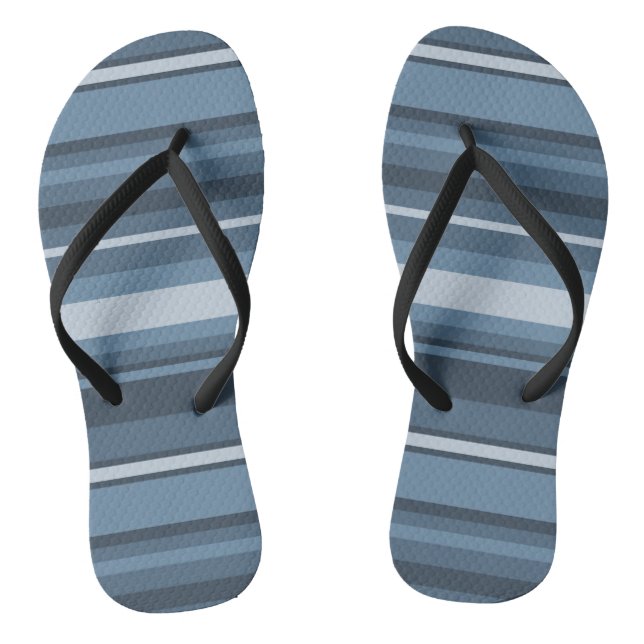 Tongs Bandes bleu gris (Semelle)