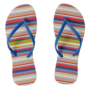 Tongs Bandes chaudes et colorées