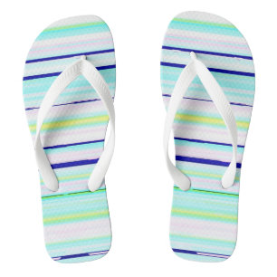 Tongs Bandes colorées abstraites