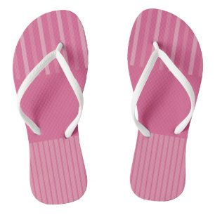 Tongs Bandes Pop Couleur - Rose