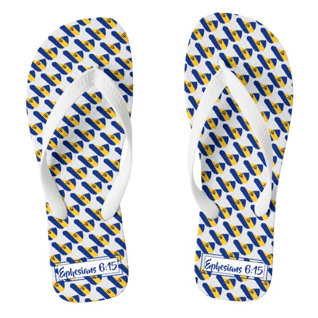 Tongs BARBADE Écriture chrétienne personnalisée (Semelle)