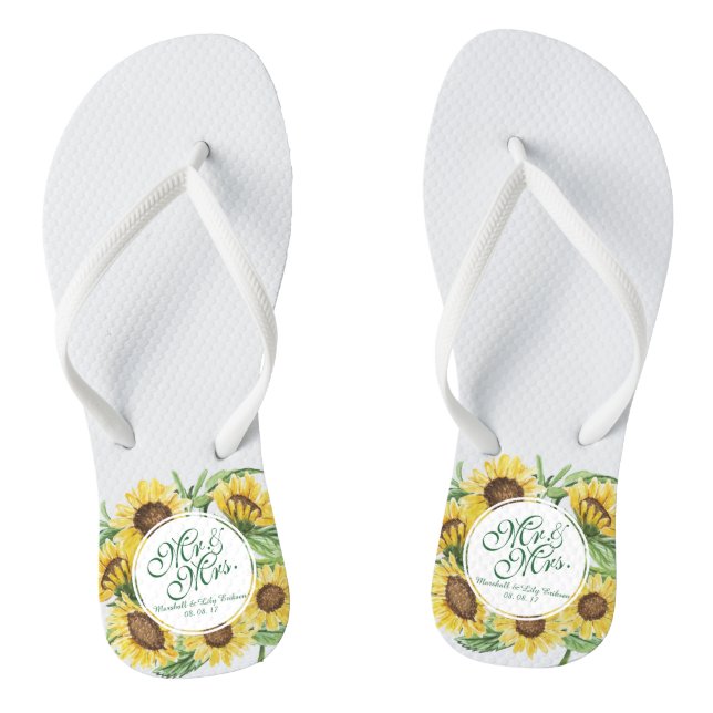 Tongs Bascules électroniques personnalisées de mariage (Semelle)
