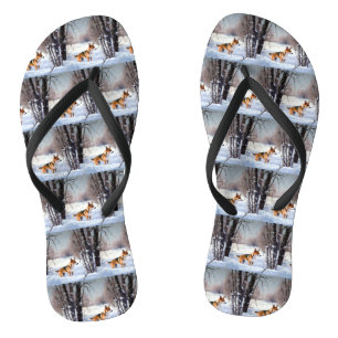 Tongs Basenji Laisser neiger Noël