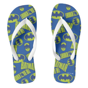 Tongs Batman - Le Motif du Chevalier foncé