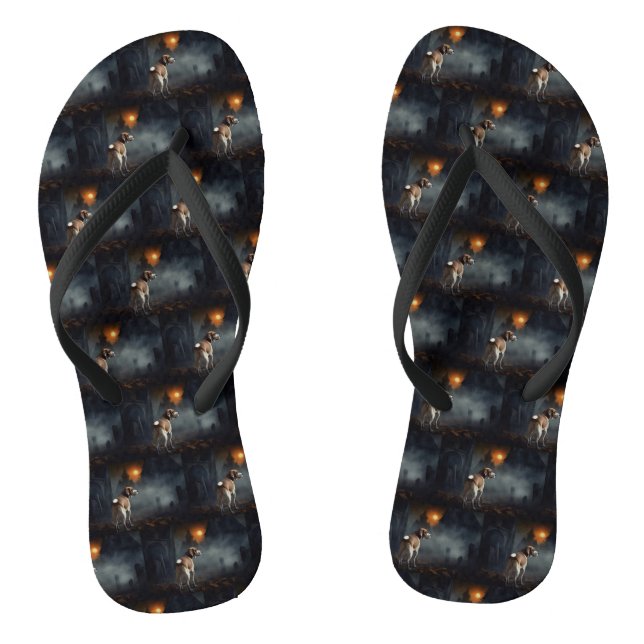 Tongs Beagle Halloween effrayant (Semelle)
