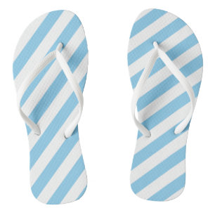 Tongs Bébé Bleu et Blanc Grandes Dimensions Diagonales