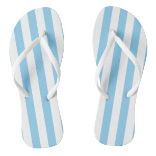 Tongs Bébé Bleu et Blanc Grandes Dimensions Verticales
