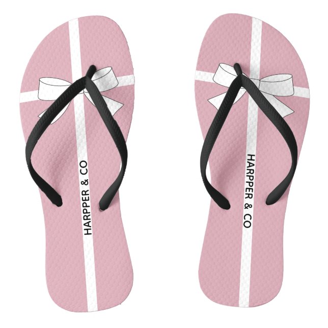 Tongs Bébé Douche personnalisée Pink Tiara Party (Semelle)
