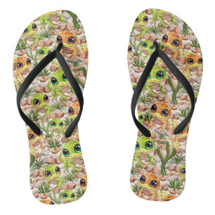 Tongs Bébé Geckos jote personnages de dessin
