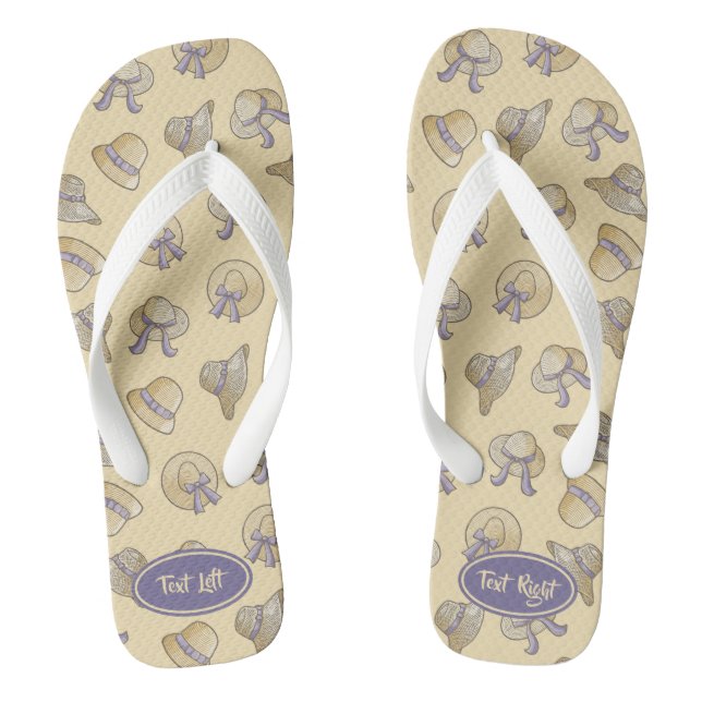 Tongs Beige Casquette d'été féminine (Semelle)