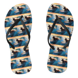 Tongs Belge Shepherd Beach Surf Peinture