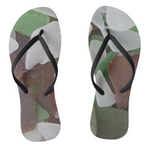 Tongs Belle Plage Verre de mer Blanc Vert Brown