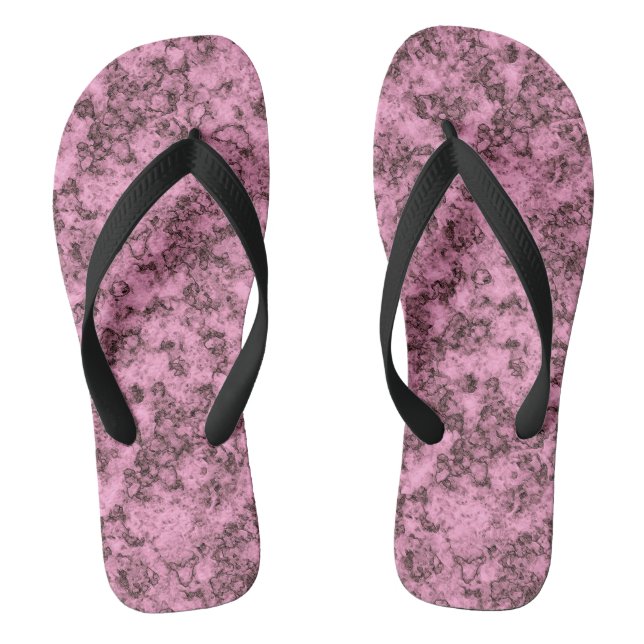 Tongs Belle veine rose marbre clair foncé (Semelle)