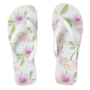 Tongs Belles fleurs lumineuses pour le plaisir d'été