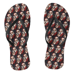 Tongs Berger australien avec Noël du Père Noël