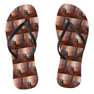 Tongs Bernedoodle en automne Leaves automne Inspire
