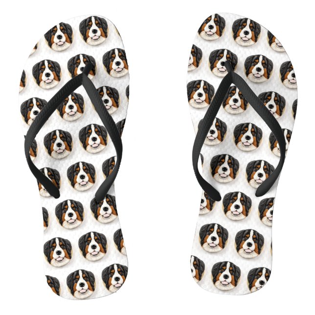 Tongs Bernois Mountain Dog 3D inspiré (Semelle)
