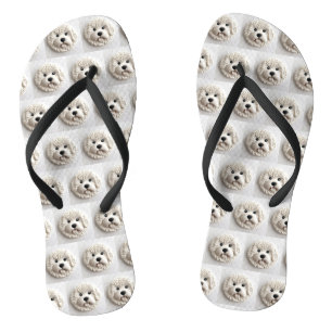 Tongs Bichon Frise Dog 3D inspiré