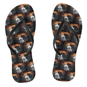 Tongs Bichon Frise Halloween effroi