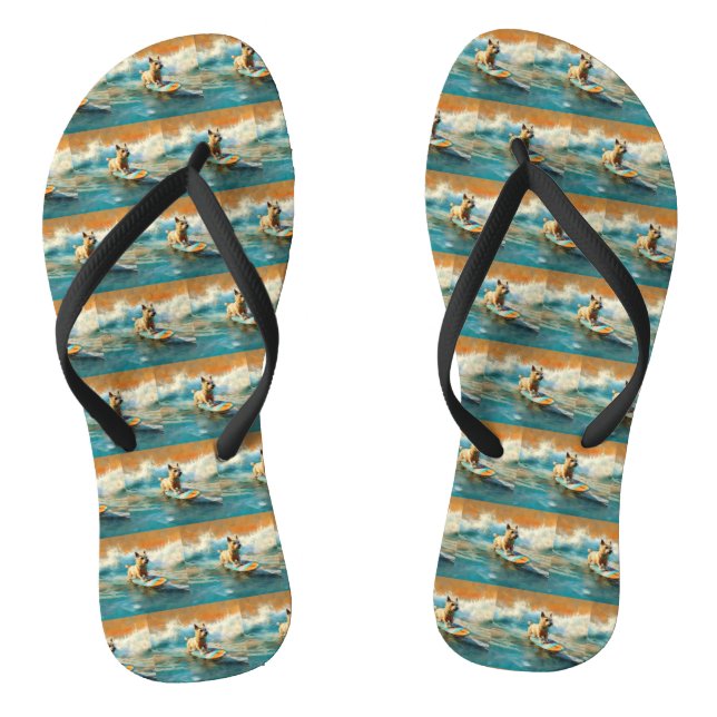 Tongs Biewer Terrier Plage Surf Peinture (Semelle)