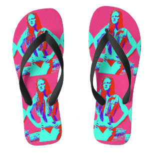 Tongs bikini babe rouge