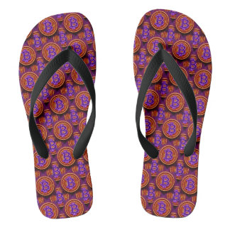 Tongs Bitcoin Flip Flops par 1GLENCo