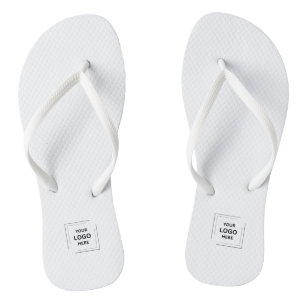 Tongs blanches pour événements d'entreprise avec l