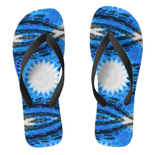 Tongs Bleu atomique