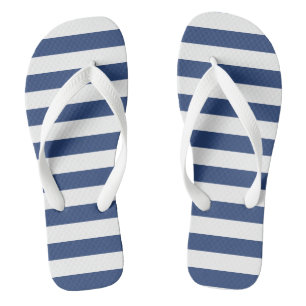 Tongs Bleu blanc et bleu marine