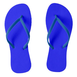 Tongs Bleu (couleur solide)