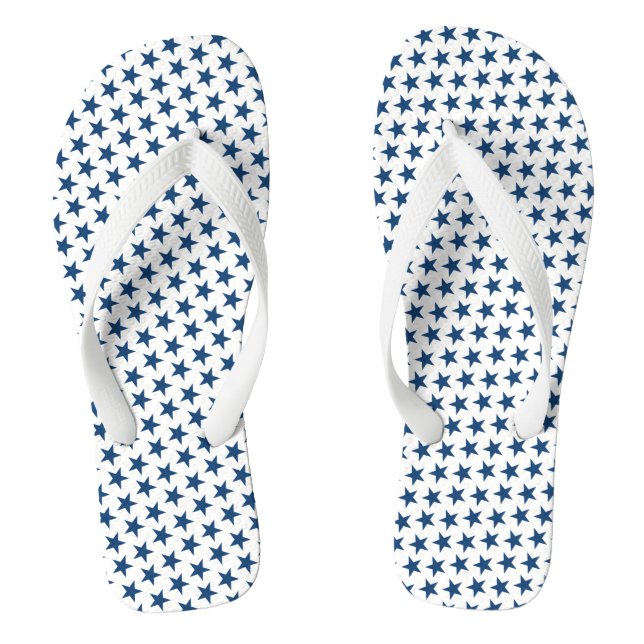 Tongs Bleu Étoiles Flip Flops adultes (Semelle)